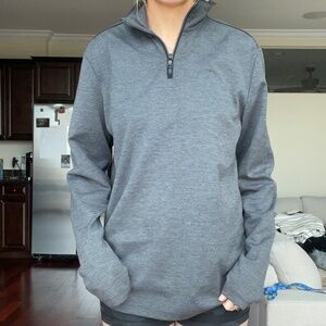 Grey active 1/4 zip